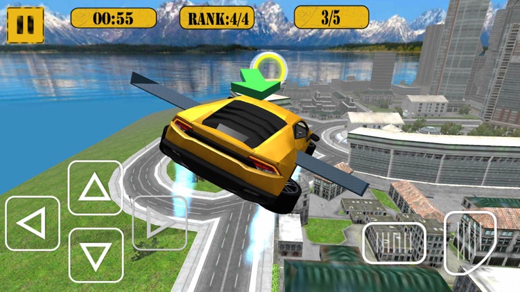 Flying Car : Grand Crime Flying Car Race In Russian City screenshot-3