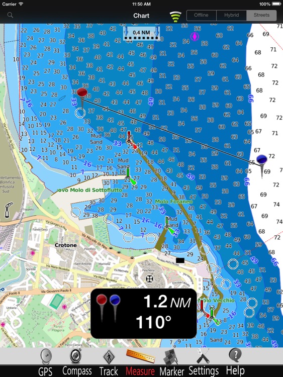 Calabria Nautical Charts Pro screenshot-3