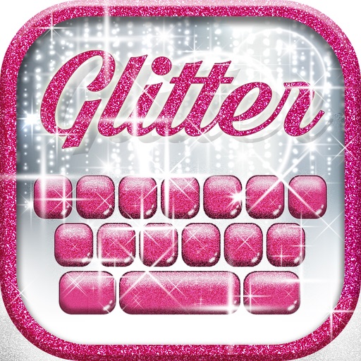 Glitter Keyboard Themes – Shiny Custom Keyboard Design with Glowing Backgrounds and new Emoji.s iOS App