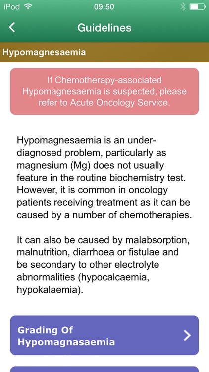 Wessex Acute Oncology Guidelines