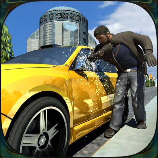 Crime City Police Car Chase: Auto Theft & Real Action Shooting Game icon