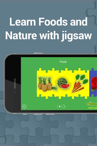 Food and Nature Jigsaw for kids : Solve puzzle and learn screenshot 2