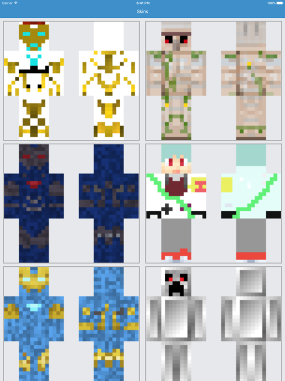 Iron Skins for Minecraft - All Hero Appのおすすめ画像1