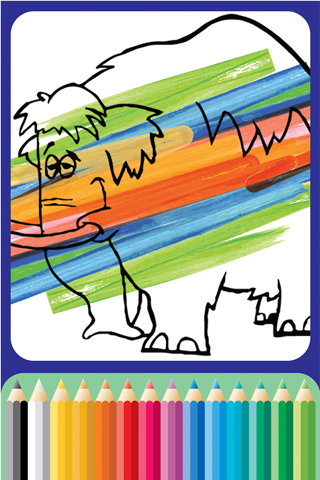 Dinosaurs Village coloring page for boys Ninth Edition screenshot 2