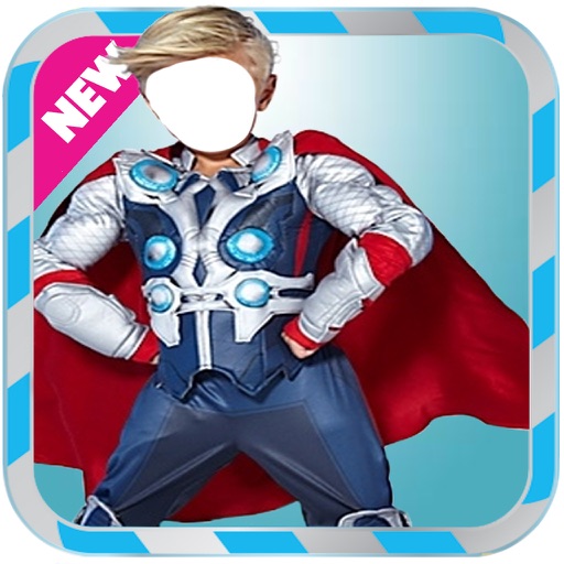 Super Kids Costumes- New Photo Montage With Own Photo Or Camera Icon