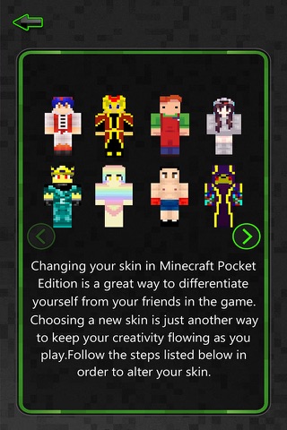 Skin.s Creator for PE - Pixel Texture Simulator & Exporter for Mine.craft Pocket Edition Lite screenshot 3