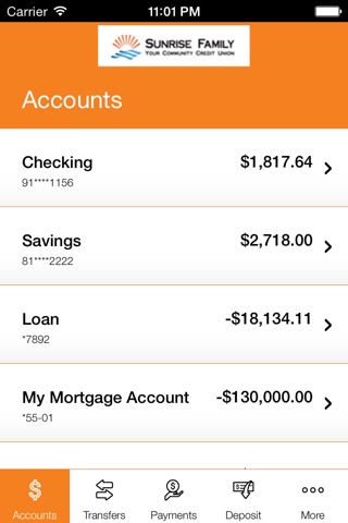 Sunrise Family Credit Union screenshot 3