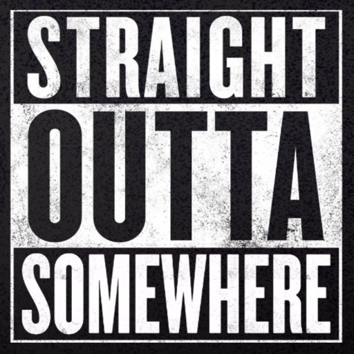 Straight Outta Somewhere Logo Maker -  Rep Your City Meme Creator Booth icon