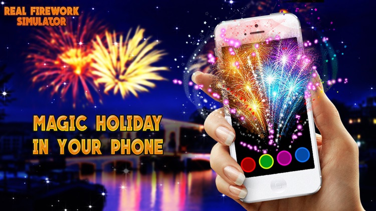 Fireworks: Augmented reality game. Celebrate!