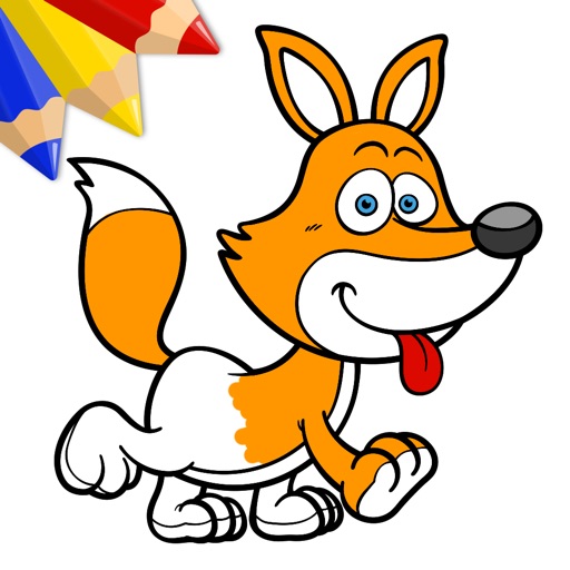 Funny Animals - Coloring Book for Little Boys, Little Girls and Kids Icon