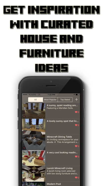 Houses & Furniture Ideas For Minecraft
