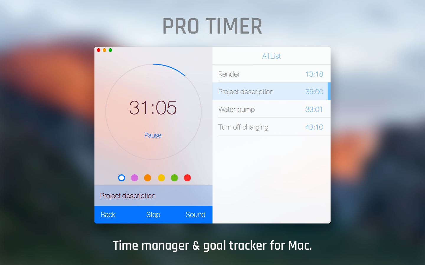 Pro Timer - Time Manager & Goal Tracker