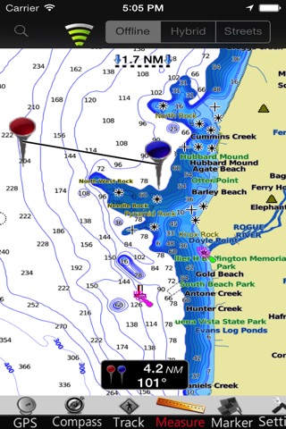 Oregon GPS Nautical Charts screenshot 4