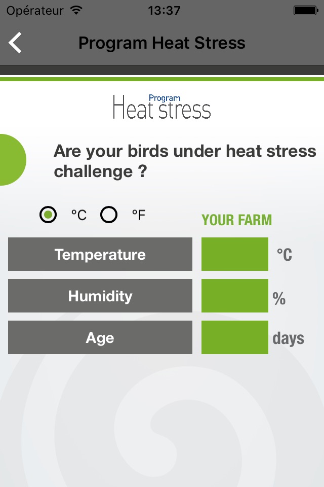 Program Heat stress Poultry screenshot 2