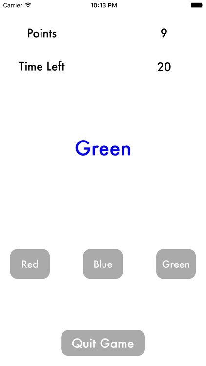 Stroop Game