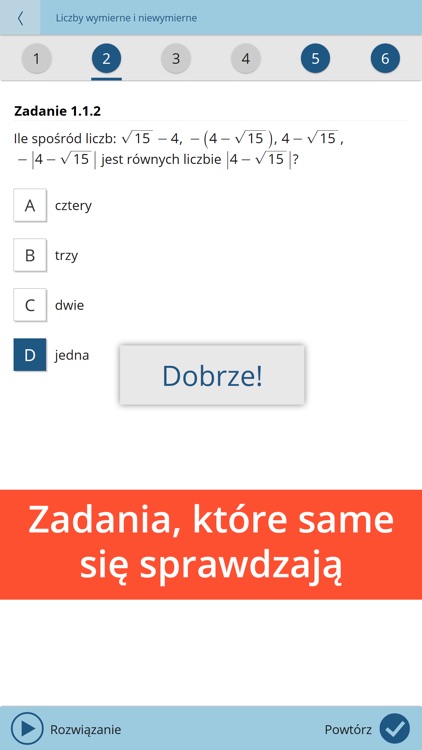 Matnau! – szybkie powtórki przed klasówkami z matematyki dla liceum i technikum, filmy z rozwiązaniami i zadania sprawdzające screenshot-3