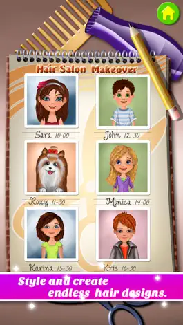 Game screenshot Hair Salon Makeover - Cut, Curl, Color, Style Hair apk