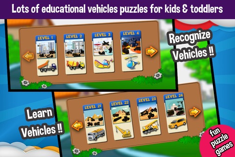 Vehicles Peg Puzzles for Kids screenshot 3