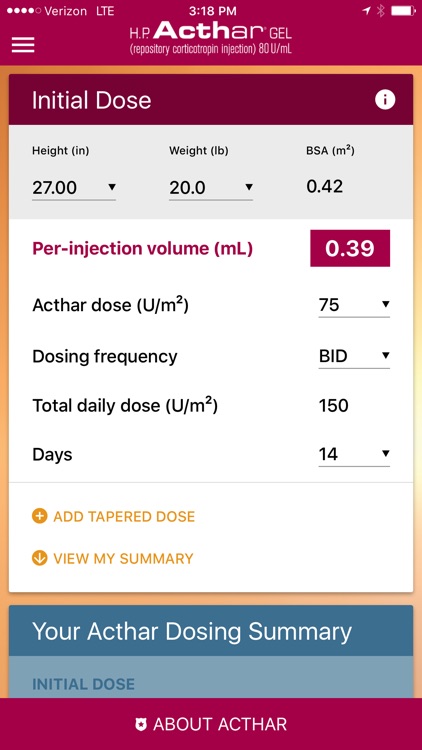 Acthar Infantile Spasms Dosing