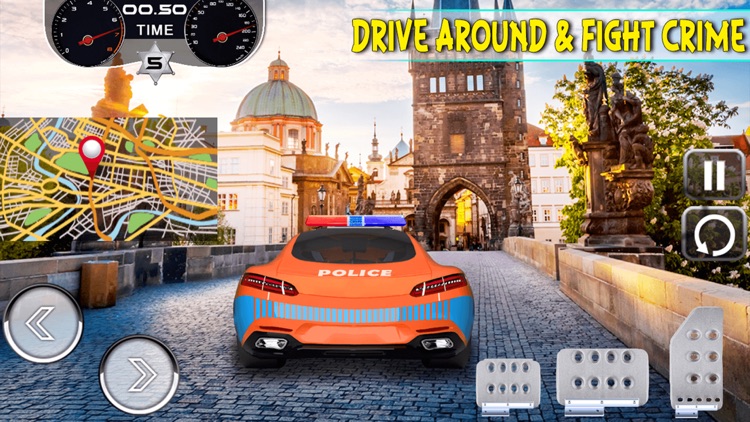 Police Car Driver Simulator - Drive Cops Car, Race, Chase & Arrest Mafia Robbers screenshot-4