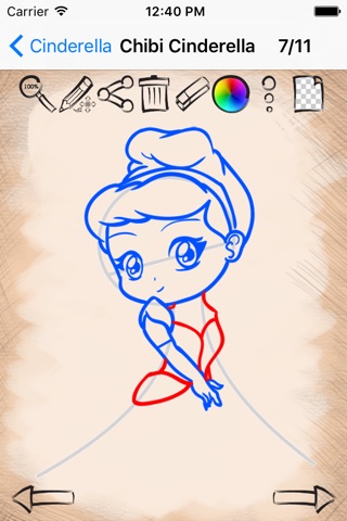 Draw For Cinderella Princess screenshot 3