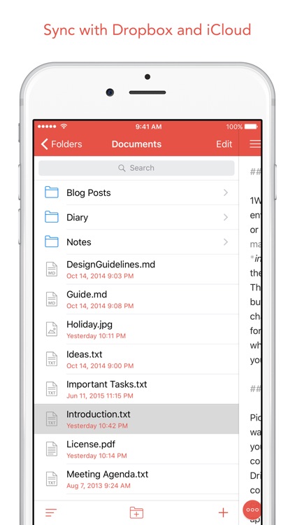 1Writer - Note taking, writing app