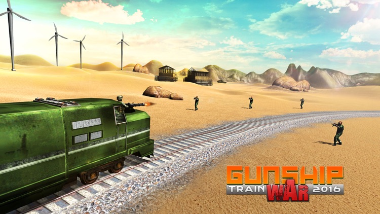 Gunship Train War –  A 3D Railroad Locomotive Counter Attack