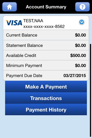 WCCU VISA screenshot 3