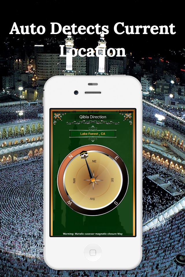 Simple Qibla Compass-Free screenshot 2