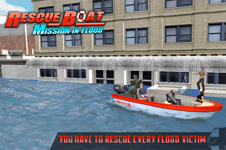 Boat Rescue Mission in Flood : Coast Emergency Rescue & Life Saving Simulation Game screenshot 4