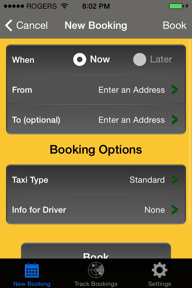 Yellow Cabs Kamloops Ltd. screenshot 2