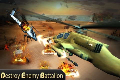 Gunship Helicopter War 3D – Modern Air Combat Battle Flight Simulation screenshot 4
