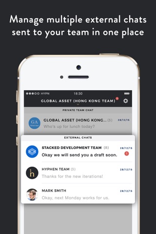 Hyphen - Team to team messaging screenshot 3