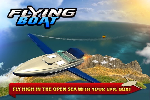 Flying Boat 3D - Futuristic Passenger Cruise Ship Flight Simulator screenshot 4