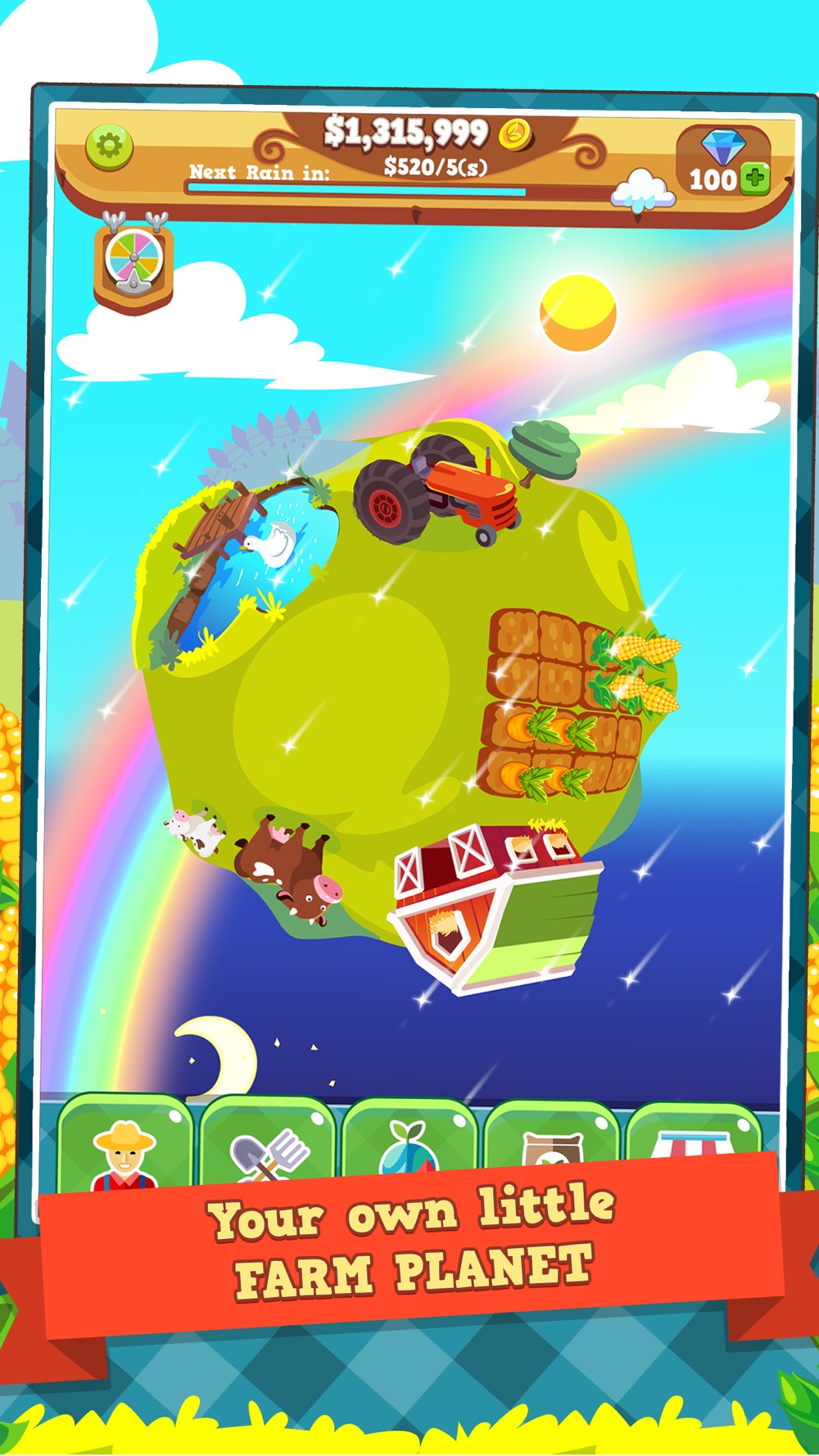 Tiny Farm Planet - Idle Clicker Game hack tool