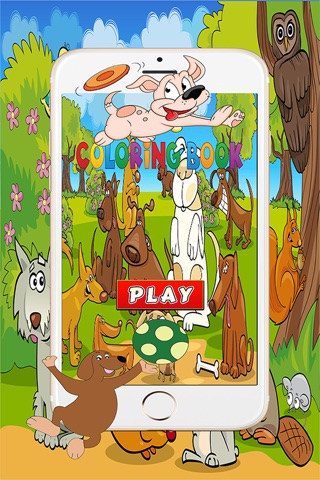 Kids Coloring Book Dogs screenshot 2