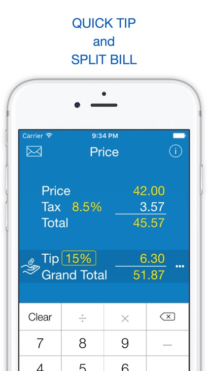 Sales Tax, Discount Calculator, Tip and Price Shopping Calculator