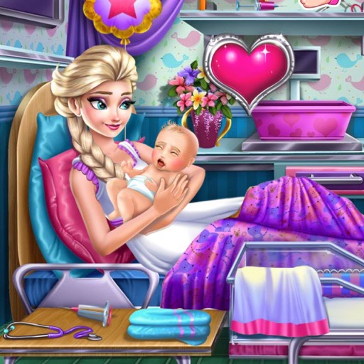 Icy Princess Birth Baby Caring icon