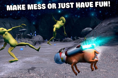 Crazy Space Goat Simulator 3D screenshot 4