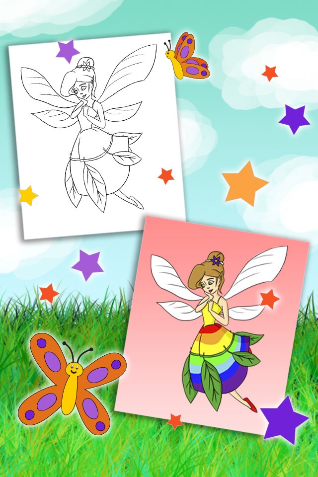 Paint fairies for girls from 3 to 6 years screenshot 4