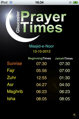 Gloucester Prayer Times screenshot 2