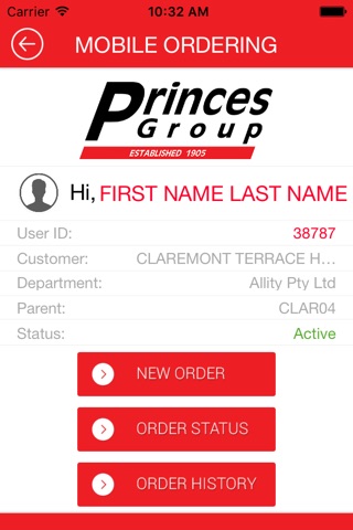 Princes Laundry Ordering screenshot 2