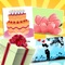 Birthday Greeting Cards - Text on Pictures: Happy Birthday Greetings