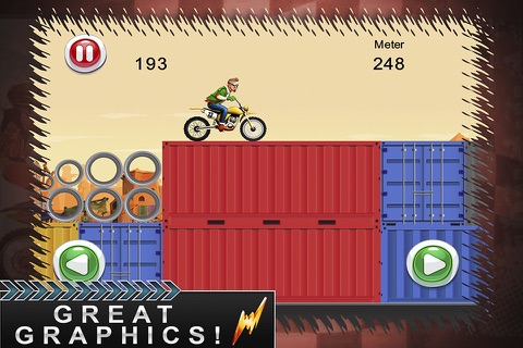 Stick-man Motocross- Stunt Biker Rivals screenshot 4