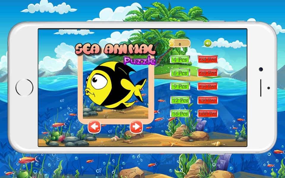 Animals Math Games Jigsaw Puzzles : Seaworld Kids screenshot 2