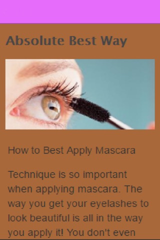 How To Apply Mascara screenshot 2