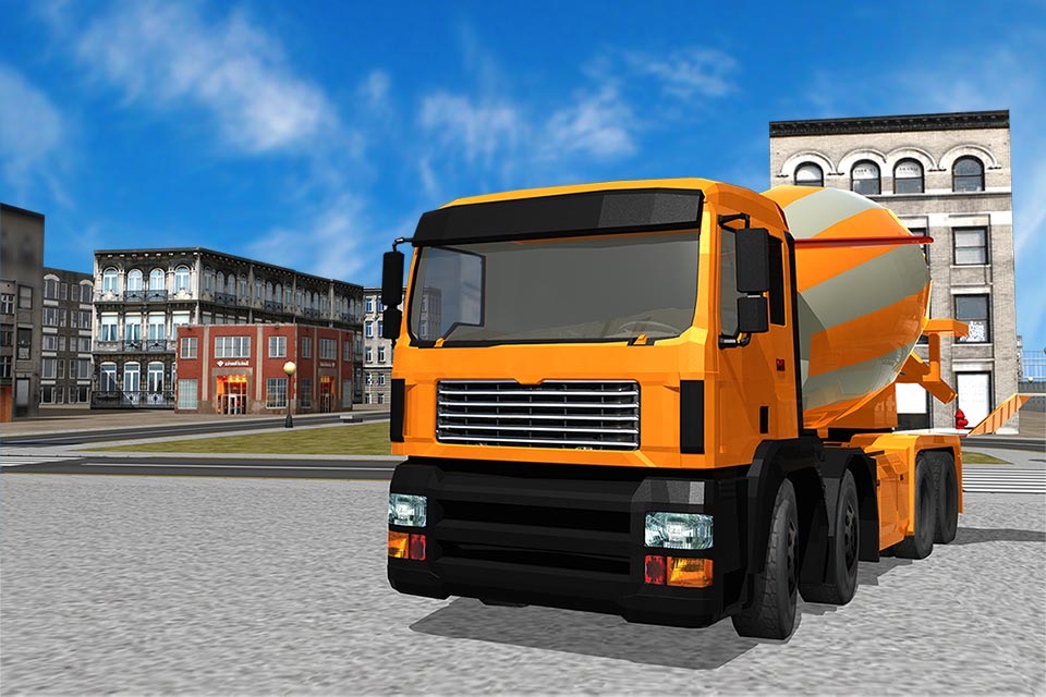 Flying Construction Truck Flying Simulator screenshot 4