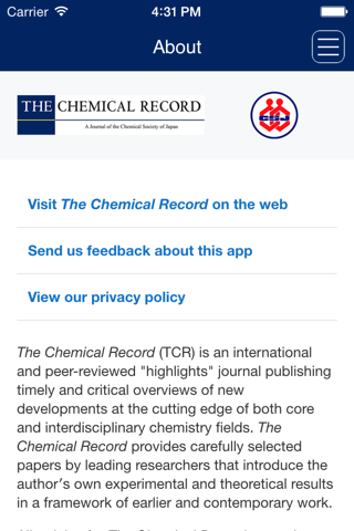 The Chemical Record screenshot 3