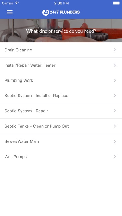 24/7 Plumbing App - Find qualified plumbers in your area for drain cleaning, plumbing repairs, plumbing installations, water heater repair and all other projects.