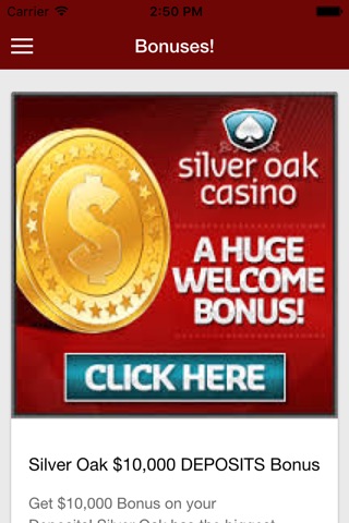 Silver Oak Casino best online silveroak games reviews screenshot 3